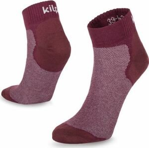Běžecké ponožky Kilpi 2P MINIMIS-U Tmavě červená Velikost: 35
