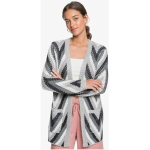 SVETR ROXY PURE SHORES CARDIGAN - šedá