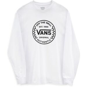 TRIKO VANS AUTHENTIC CHECKER L/S - bílá