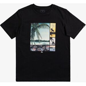 TRIKO QUIKSILVER HIDDEN COVE S/S YOUTH - černá