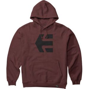 MIKINA ETNIES Classic Icon Hoodie - vínová