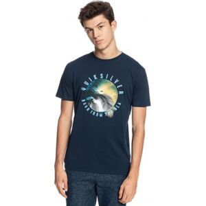 TRIKO QUIKSILVER OCEAN OF NIGHT S/S - modrá