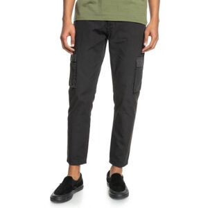 KALHOTY QUIKSILVER TAPERED CARGO GARMENT - černá