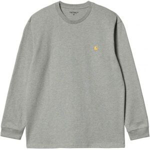 TRIKO CARHARTT WIP Chase L/S - šedá