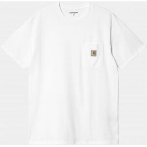 TRIKO CARHARTT WIP Pocket S/S - bílá