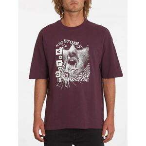 TRIKO VOLCOM Safetytee Lse S/S - vínová