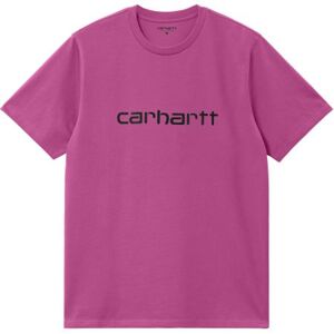 TRIKO CARHARTT WIP Script S/S - fialová