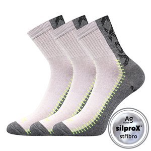 VOXX® ponožky Revolt světle šedá 3 pár 35-38 EU 102239
