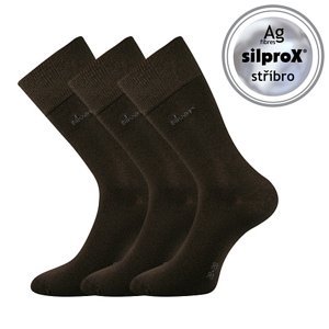 LONKA® ponožky Desilve hnědá 3 pár 35-38 EU 100533