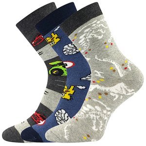 BOMA® ponožky Sibiř dětská 07 mix A - kluk 3 pár 35-38 EU 117923