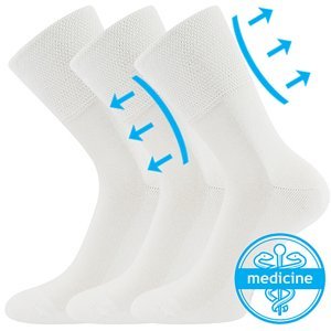 LONKA® ponožky Finego bílá 3 pár 35-38 EU 118336
