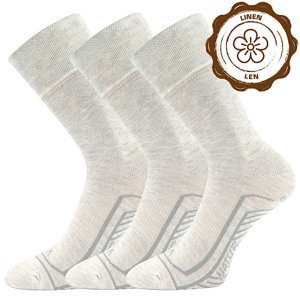 VOXX® ponožky Linemul režná melé 3 pár 35-38 EU 118830