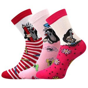 BOMA® ponožky Krtek mix 1-holka 3 pár 20-24 EU 116629