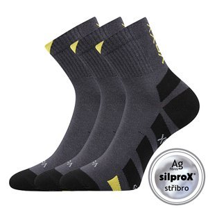 VOXX® ponožky Gastl tm.šedá 3 pár 35-38 EU 112289