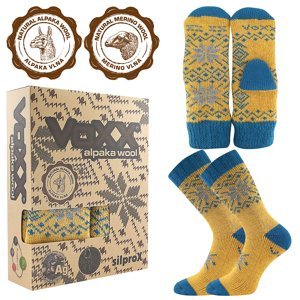 VOXX® ponožky Alta set tm.žlutá 1 pack 35-38 EU 118278