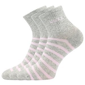 VOXX® ponožky Boxana sv.šedá melé 3 pár 35-38 EU 120102
