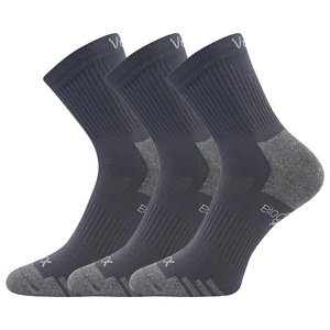 VOXX® ponožky Boaz tm.šedá 3 pár 35-38 EU 120134