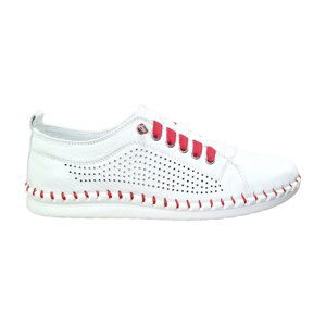 Wild 646019 White/Red Dámské celokožené boty 38