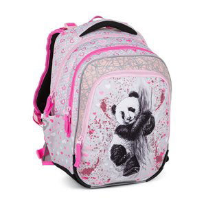 Bagmaster BETA 22 B školní batoh - panda růžová 23 l 220302