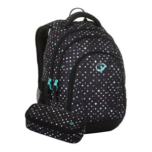 Bagmaster SET SUPERNOVA 23 A studentský set - černo tyrkysový černá 34 l 191685