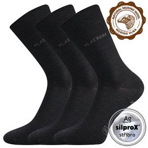 LONKA ponožky Dewool černá 3 pár 35-38 114263