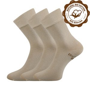 LONKA ponožky Bioban BIO bavlna béžová 3 pár 35-38 100184