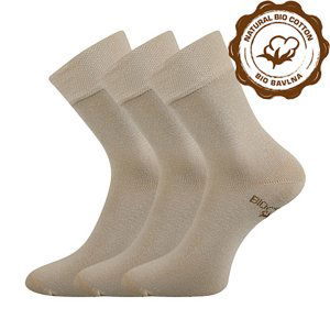 LONKA ponožky Bioban BIO bavlna béžová 3 pár 43-46 100204