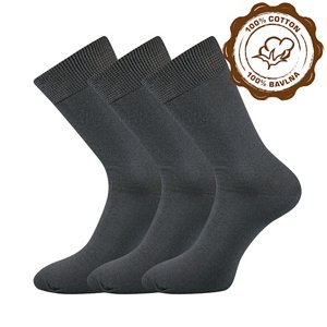 BOMA ponožky Blažej tmavě šedá 3 pár 41-42 100223