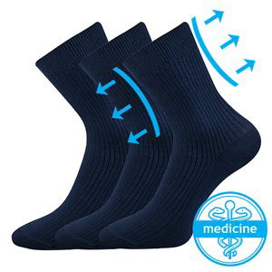 BOMA® ponožky Viktor tmavě modrá 3 pár 43-45 102136