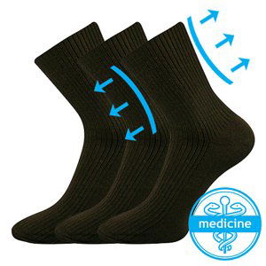 BOMA ponožky Viktor hnědá 3 pár 46-48 102141