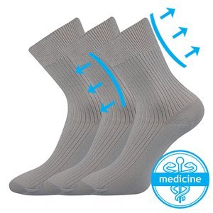 BOMA® ponožky Viktorka světle šedá 3 pár 38-39 102154