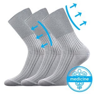 BOMA® ponožky Zdrav. světle šedá 3 pár 41-42 102172