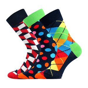 LONKA ponožky Woodoo Mix mix A 3 pár 47-50 114279