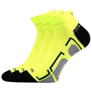 VOXX ponožky Flash neon žlutá 3 pár 35-38 112516