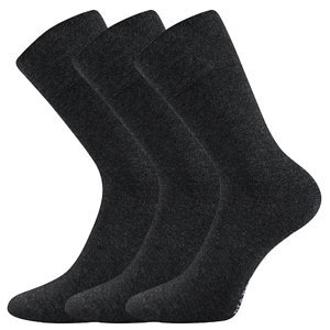 LONKA ponožky Diagram antracit melé 3 pár 35-38 115452