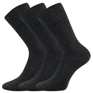 LONKA ponožky Diagram antracit melé 3 pár 43-46 115468
