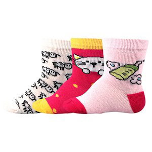BOMA ponožky Bejbik mix B - holka 3 pár 14-17 116750