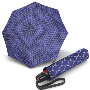 Knirps T.200 Medium Duomatic Regenerate Blue Dámský plně automatický deštník 9532018459