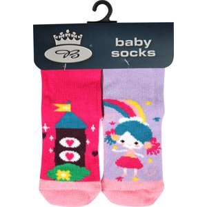 BOMA ponožky Dora hrad+princezna 1 pár 18-20 117250