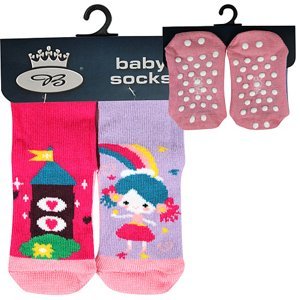 BOMA ponožky Dora ABS hrad+princezna 1 pár 14-17 117258