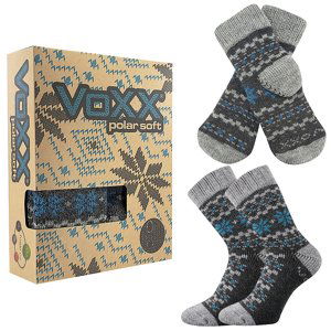 VOXX ponožky Trondelag set antracit melé 1 ks 35-38 117560