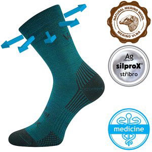 VOXX ponožky Optimus modro-zelená 1 pár 35-38 117767