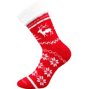 BOMA ponožky Norway červená 1 pár 35-38 116859