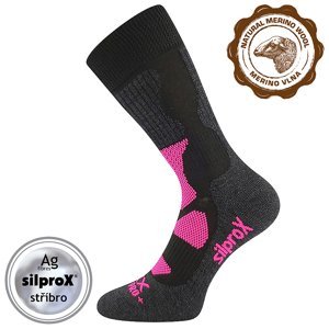 VOXX ponožky Etrex černo-růžová 1 pár 35-38 118227
