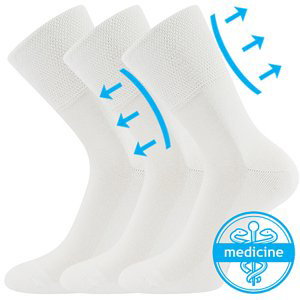 LONKA ponožky Finego bílá 3 pár 43-46 118338