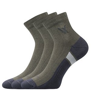 VOXX ponožky Neo tm.zelená 3 pár 35-38 101637