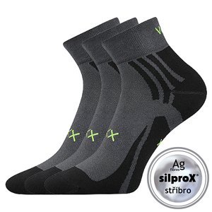 VOXX ponožky Abra tm.šedá 3 pár 35-38 112274