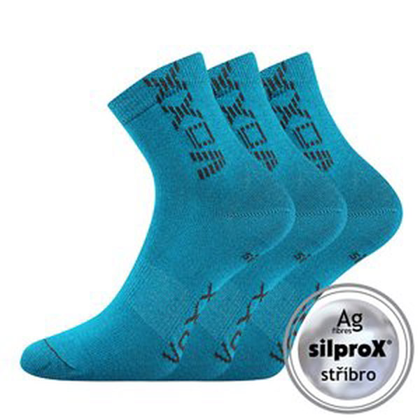 VOXX ponožky Adventurik tm.tyrkys 3 pár 20-24 116707