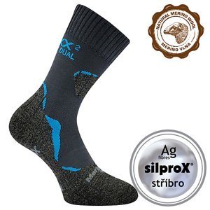 VOXX ponožky Dualix tm.šedá 1 pár 35-38 109001