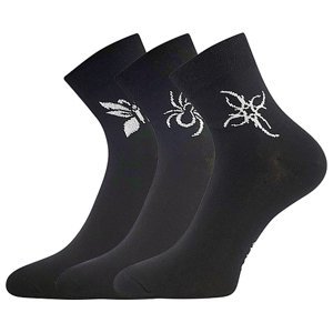 BOMA ponožky Tatoo mix-černá 3 pár 35-38 102115